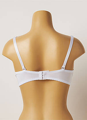 Soutien-gorge tissage dentelle haut soutien-gorge moulé blanc HANA femme