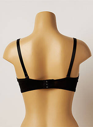 Soutien-gorge tissage dentelle haut soutien-gorge moulé noir HANA femme