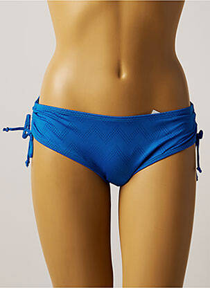 Bas de maillot de bain imprimé fantaisie culotte bleu BELCOR femme