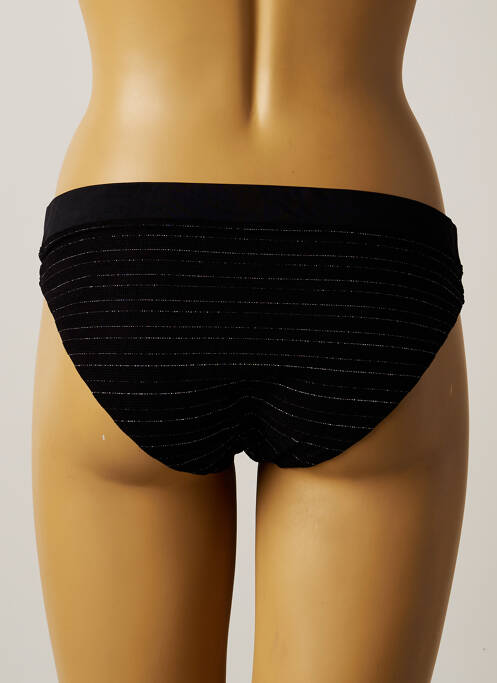 Bas de maillot de bain noir LOU pour femme