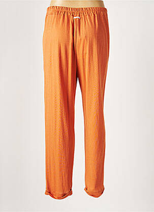 Pantalon droit stretch taille normale orange HUMILITY femme