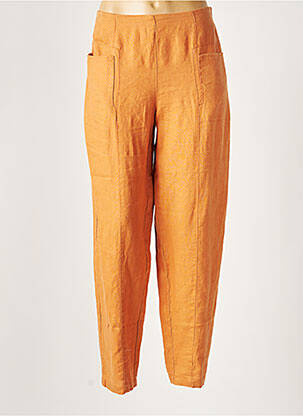 Pantalon large orange KOKOMARINA pour femme