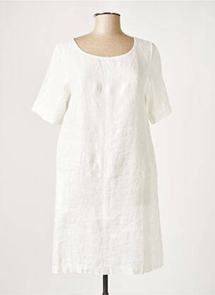 Robe mi-longue blanc KOKOMARINA pour femme