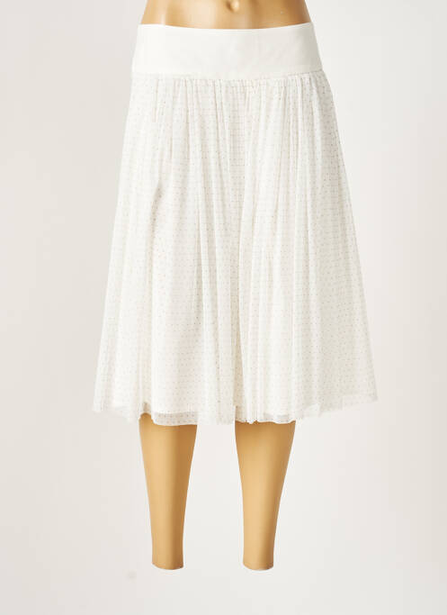 Jupe mi-longue blanc MYRINE ANTWERP pour femme