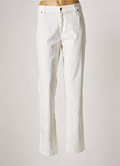 Pantalon droit blanc DESGASTE pour femme seconde vue