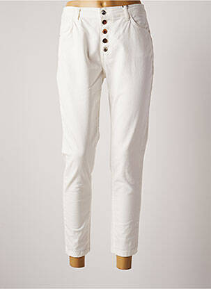 Pantalon droit blanc RINASCIMENTO pour femme