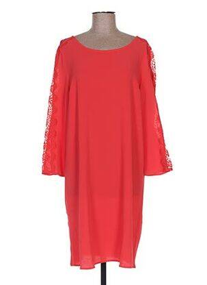 Robe mi-longue manches 3/4 manches 3/4 rouge BEST MOUNTAIN femme