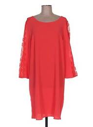 Robe mi-longue manches 3/4 manches 3/4 rouge BEST MOUNTAIN femme