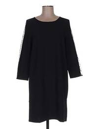 Robe courte manches 3/4 manches 3/4 noir BEST MOUNTAIN femme
