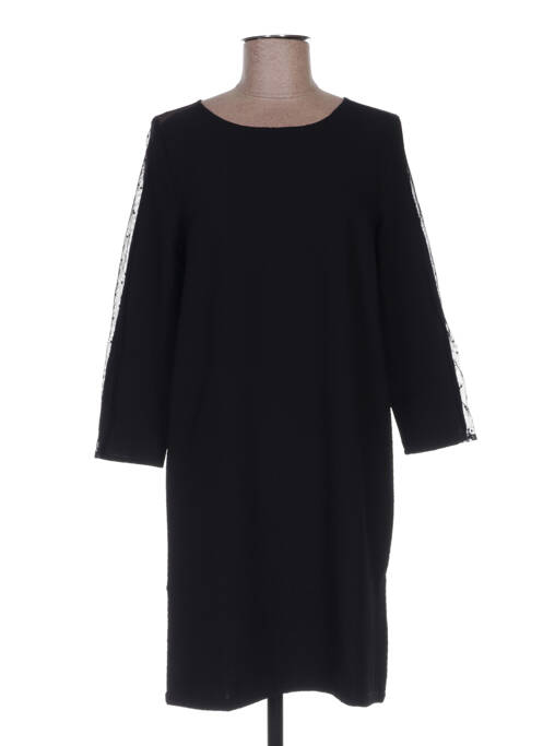 Robe courte manches 3/4 manches 3/4 noir BEST MOUNTAIN femme