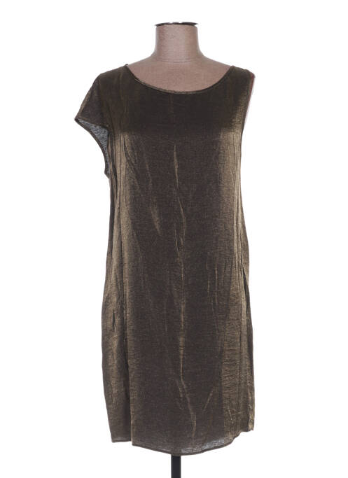 Robe courte sans manche sans manche vert SISLEY femme