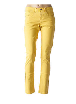 Pantalon slim jaune CREAM femme