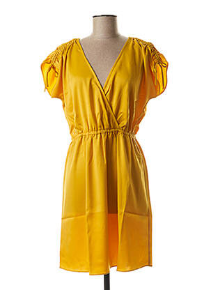 Robe mi-longue jaune LES P'TITES BOMBES femme