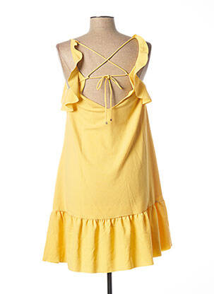 Robe mi-longue jaune LES P'TITES BOMBES femme