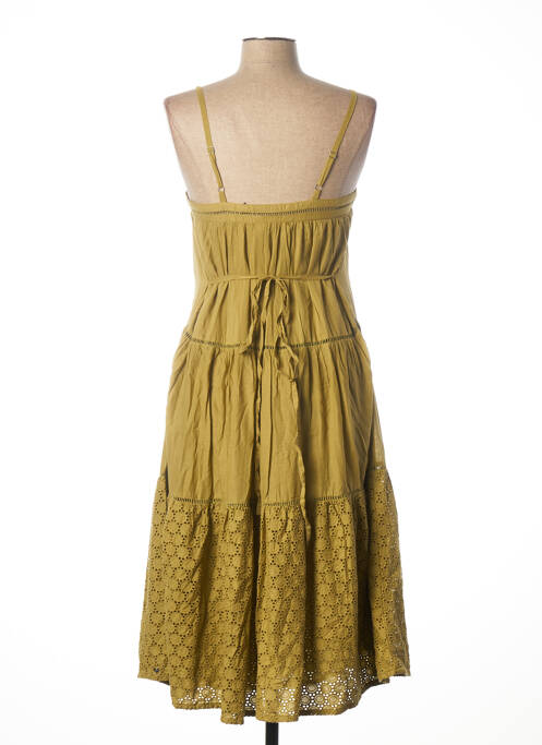 Robe mi-longue vert LES P'TITES BOMBES pour femme