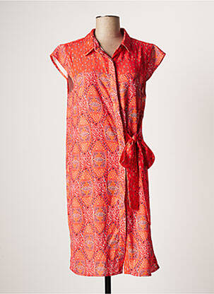 Robe mi-longue orange CHATTAWAK pour femme