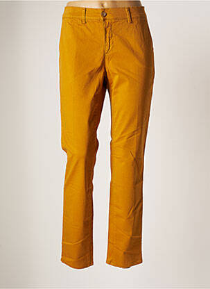 Pantalon chino jaune HAPPY pour femme