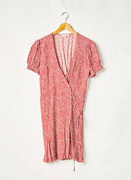 Robe courte manches courtes manches courtes rouge ALMAE femme