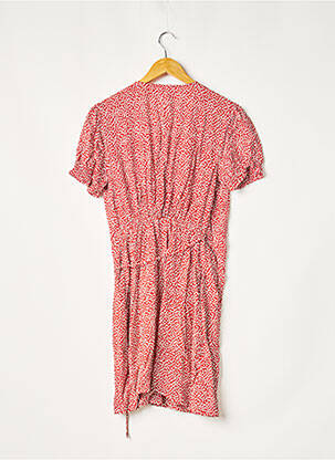 Robe courte manches courtes manches courtes rouge ALMAE femme