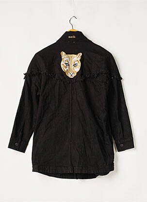 Veste en jean manches longues noir NACH femme