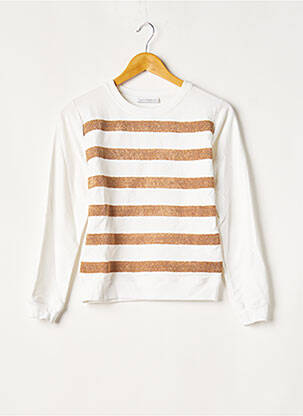 Sweat-shirt stretch manches longues blanc J.W.ANDERSON femme