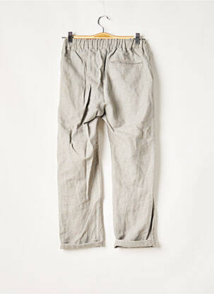 Pantalon droit taille élastique taille normale gris MOYOCO femme