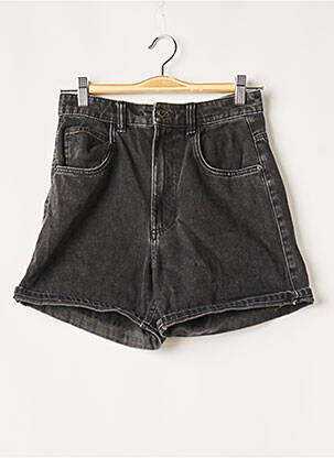 Short fermeture zippée sous rabat boutonné taille haute noir TRAFALUC femme