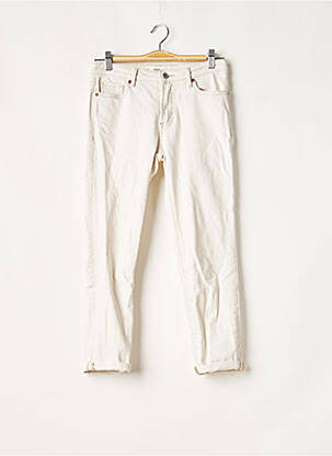 Jeans coupe slim blanc MANGO pour femme
