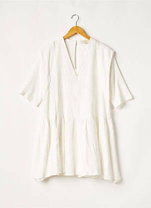 Robe maternité blanc GINETTE GARDE pour femme