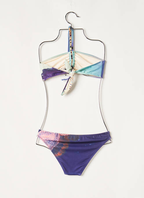 Maillot de bain 2 pièces violet ALBERTINE pour femme