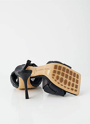 Mules/sabots matière lisse talon de 7 à 9cm noir BOTTEGA VENETA femme