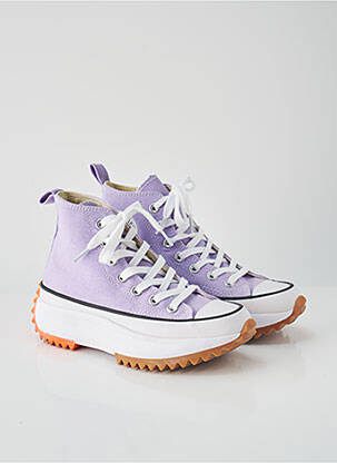 Baskets plateforme talon de 4 à 6cm violet CONVERSE femme