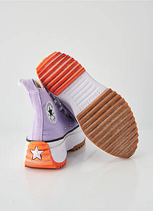 Baskets plateforme talon de 4 à 6cm violet CONVERSE femme