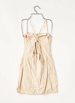 Robe courte coupe cintrée fines bretelles beige NASTY GAL femme