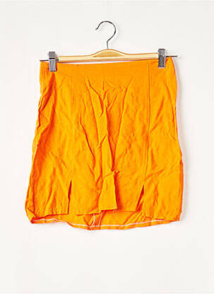 Jupe courte fermeture zippée au dos orange NASTY GAL femme
