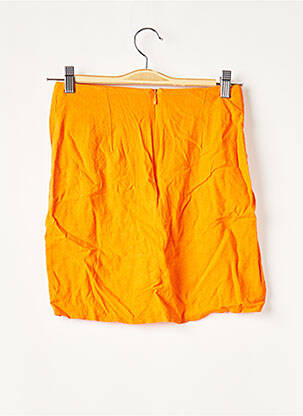 Jupe courte fermeture zippée au dos orange NASTY GAL femme