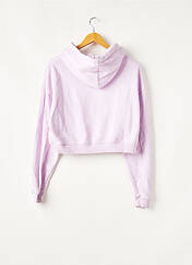 Sweat-shirt à capuche violet LOAVIES pour femme seconde vue