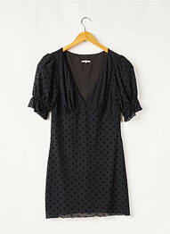 Robe courte manches courtes manches courtes noir TULAROSA femme