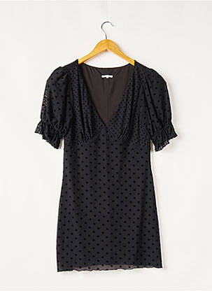 Robe courte manches courtes manches courtes noir TULAROSA femme