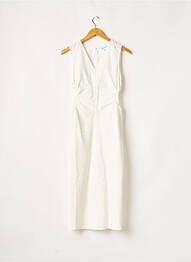 Robe mi-longue sans manche sans manche blanc URBAN REVIVO femme