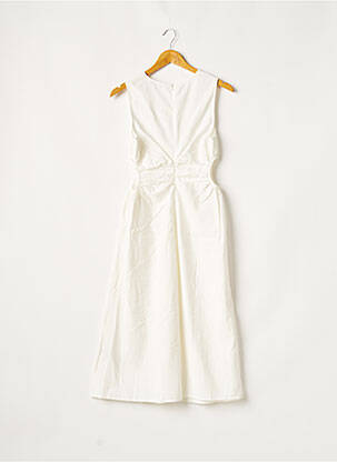 Robe mi-longue sans manche sans manche blanc URBAN REVIVO femme