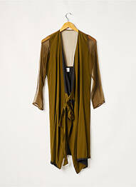 Veste casual manches longues vert YAYOU femme