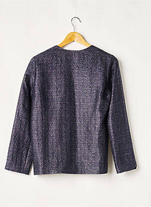 Veste casual col rond bleu LORAFOLK femme
