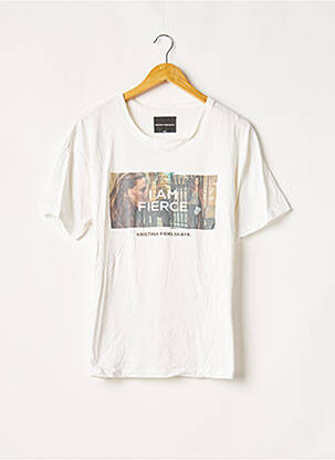 T-shirt imprimé fantaisie manches courtes beige KRISTINA FIDELSKAYA femme