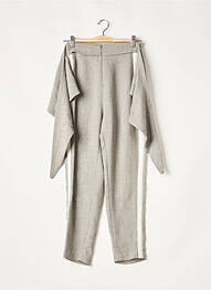 Pantalon droit taille haute taille haute gris YAYOU femme