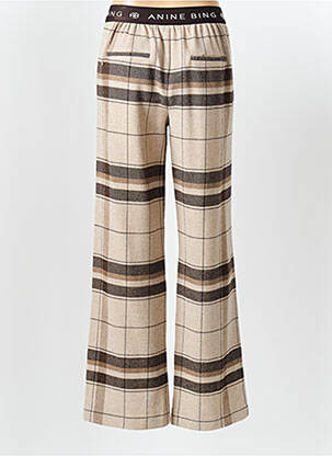 Pantalon droit taille élastique taille normale beige ANINE BING femme