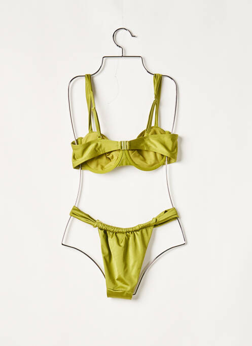 Maillot de bain 2 pièces vert HUNKEMOLLER pour femme