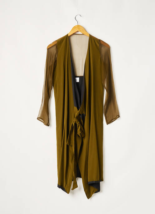 Veste casual manches longues vert YAYOU femme