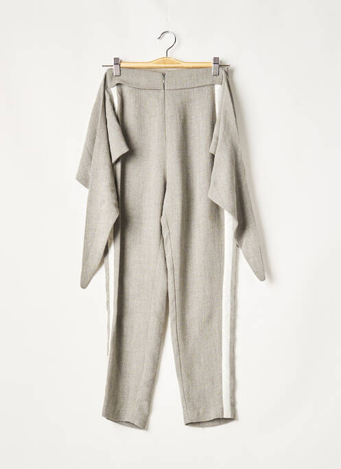 Pantalon droit taille haute taille haute gris YAYOU femme