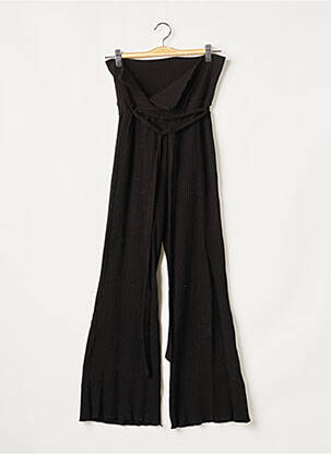 Pantalon large taille haute taille haute noir 140.AVENUE femme